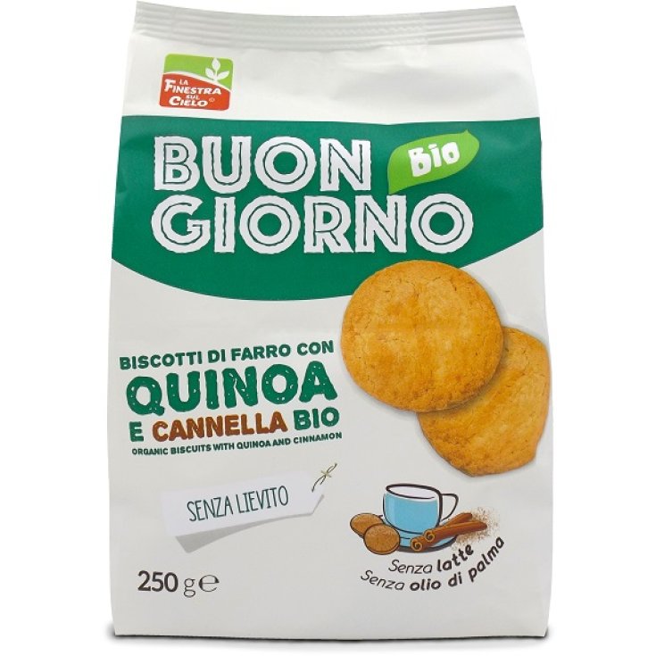 Buongiorno Bio Galletas De Espelta Con Quinoa Y Canela Bio La Finestra Sul Cielo 250g