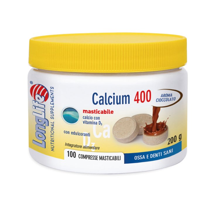 Calcium 400 LongLife Chocolate 100 Comprimidos Masticables