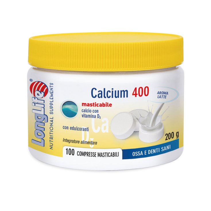 Calcium 400 LongLife Leche 100 Comprimidos Masticables