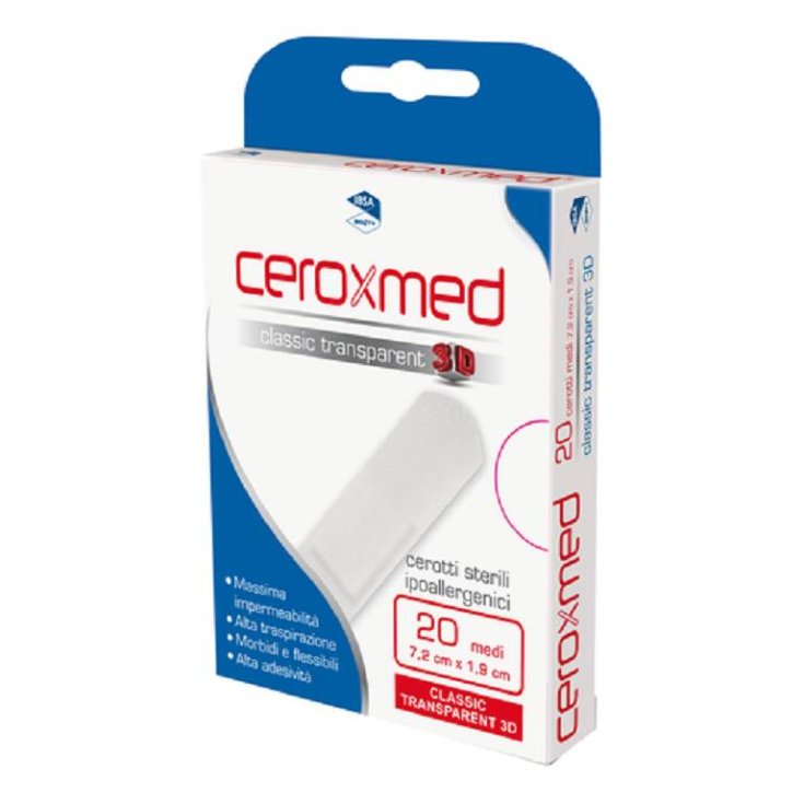 Ceroxmed Classic Trasparent 3D IBSA 20 Parches medianos