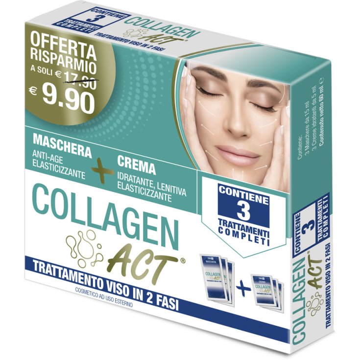 CollagenACT 2-Phase Tratamiento Facial F&F Mascarilla + Crema
