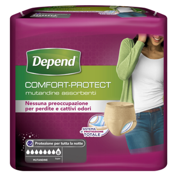 Comfort-Protect Depend® 10 Braguitas Mujer Talla S/M Súper absorbencia