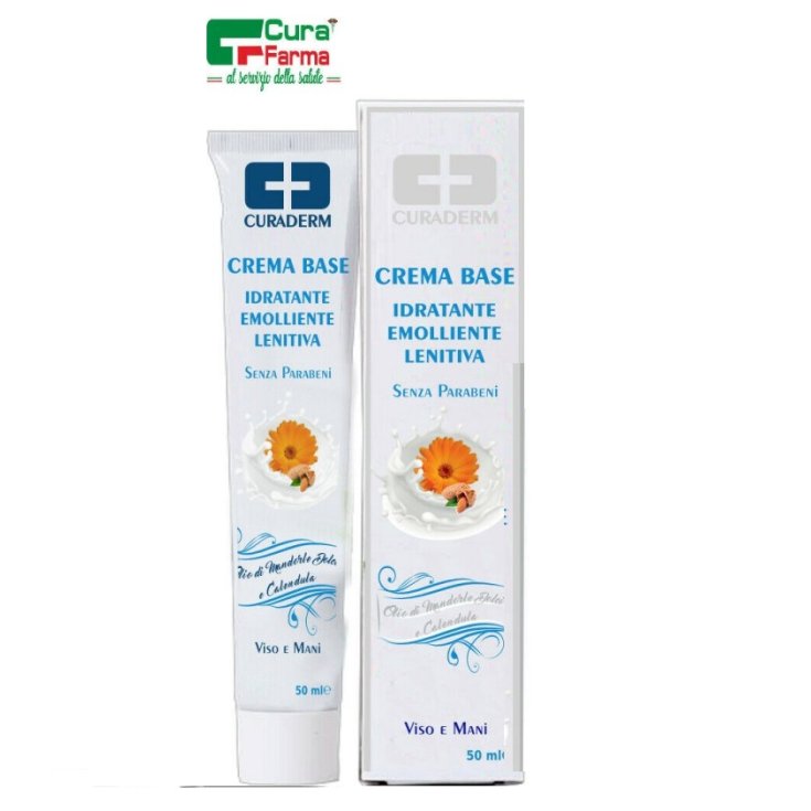 CuraDerm Crema Base Rostro y Manos 50ml