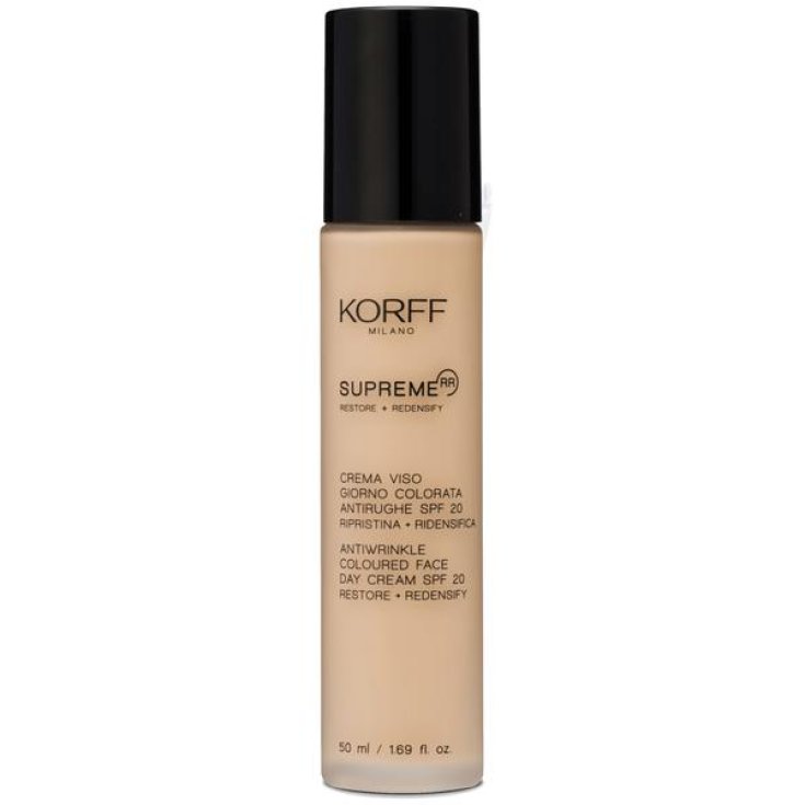 Crema Rostro de Día Antiarrugas con Color SPF20 Supreme RR KORFF 50ml