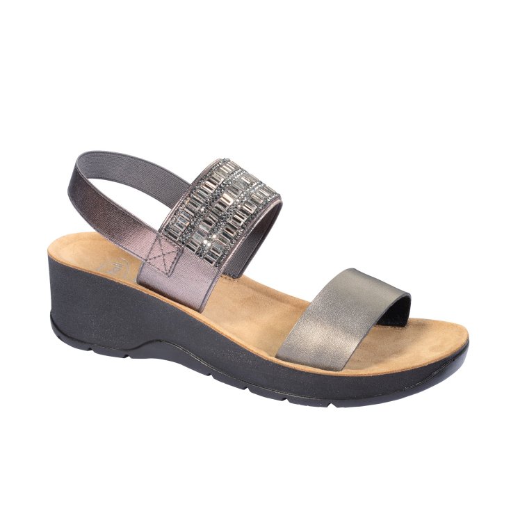 Cristina Scholl® Sandalia Mujer Memory Cushion® Gris Talla 40