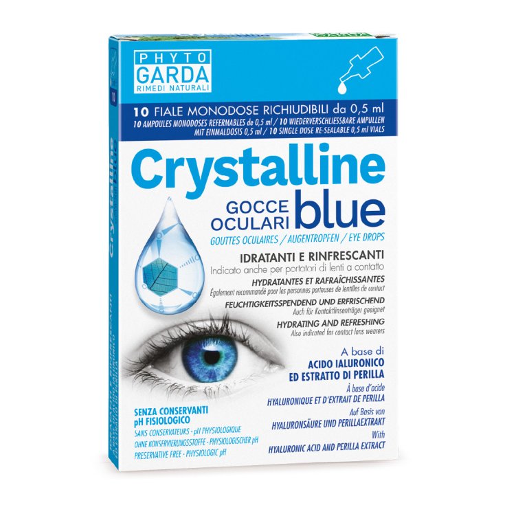 Crystalline Blue Phyto Garda Colirio 10 Viales Monodosis