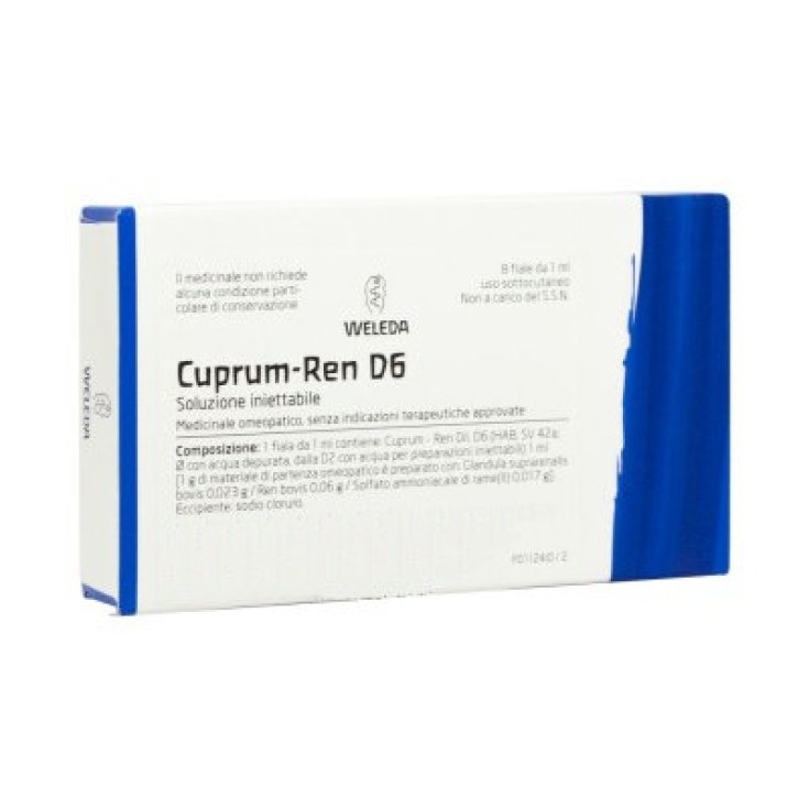 Cuprum-Ren D6 Weleda 8 Viales De 1ml