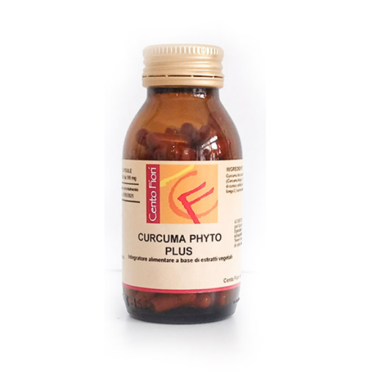 Curcuma Phyto Plus Cien Flores 100 Cápsulas Vegetal