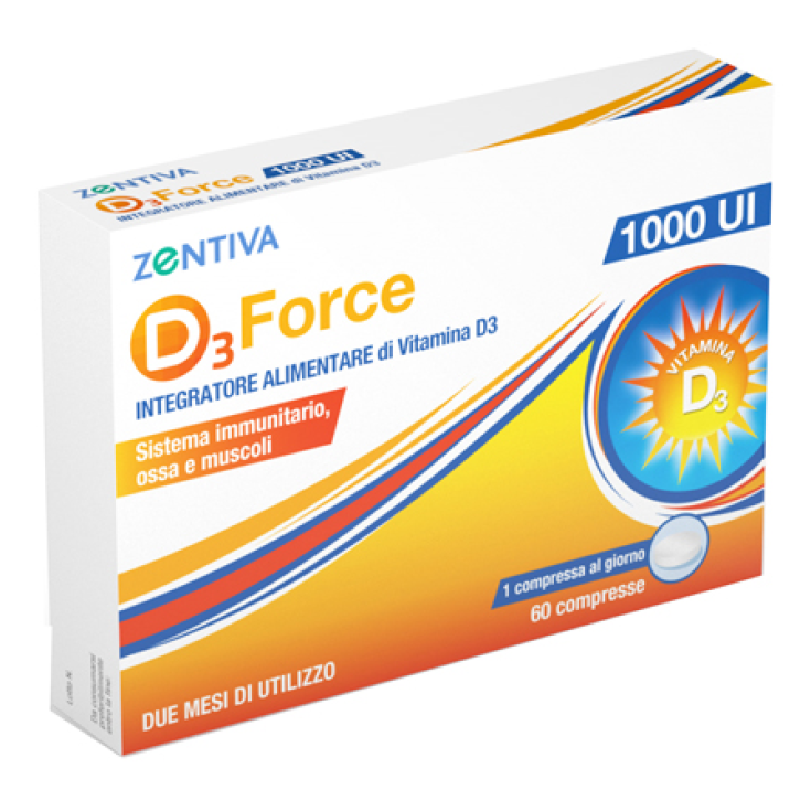 D3 Force 1000 UI Zentiva 60 Comprimidos