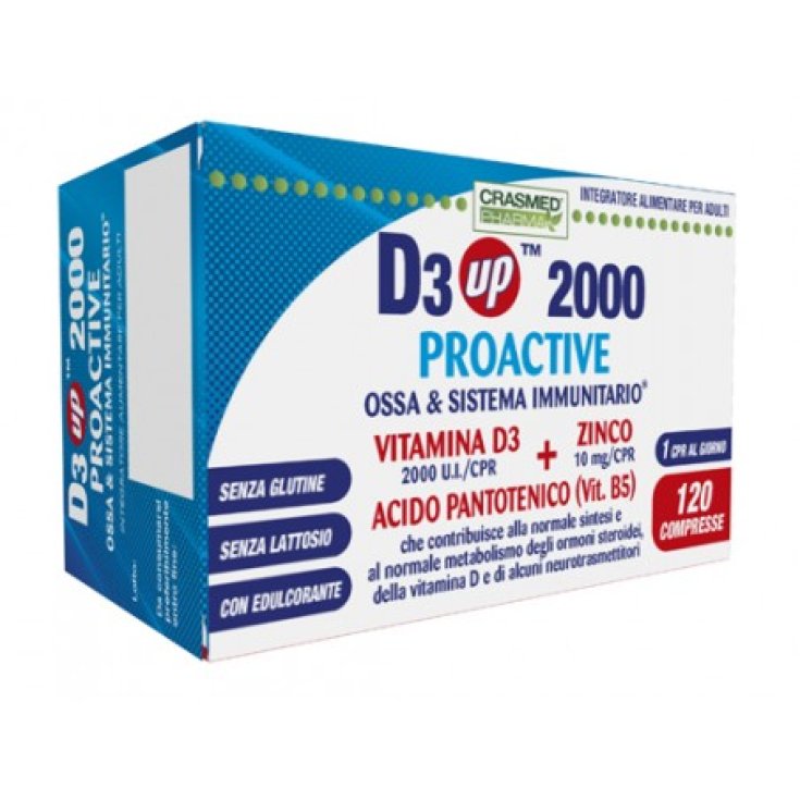 D3 Hasta 2000 Proactivo Crasmed Pharma 120 Comprimidos