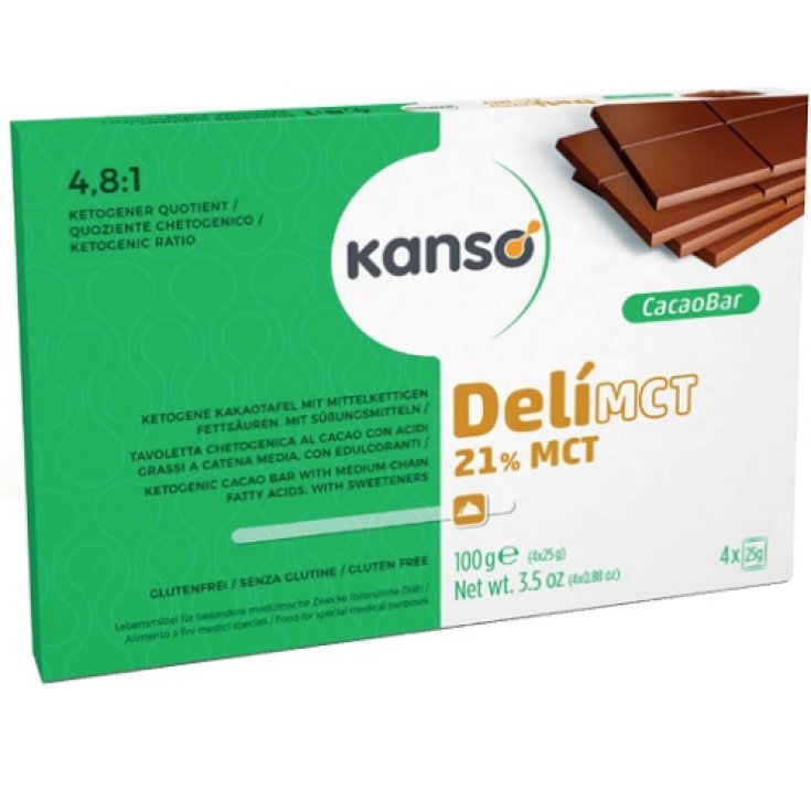 DelìMCT CacaoBar 21% MCT Kanso 4x25g