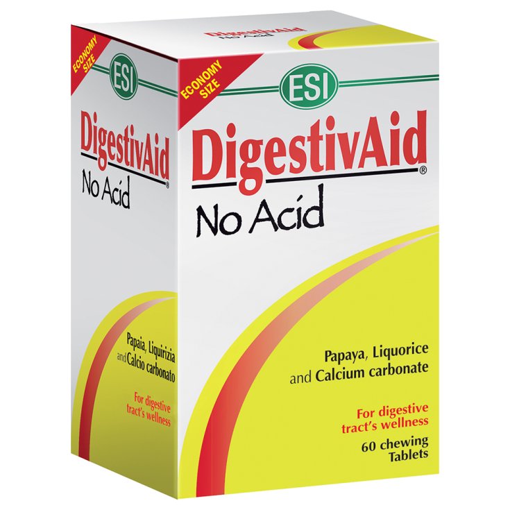 DigestivAid® No Acid ESI 60 Tabletas Masticables