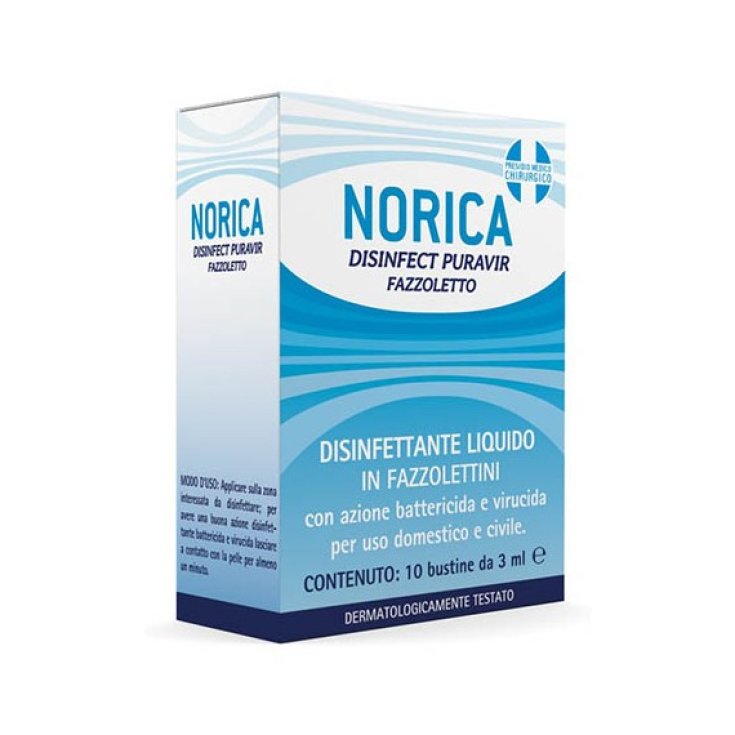 Desinfectante Puravir Norica 10 Sobres De 3ml