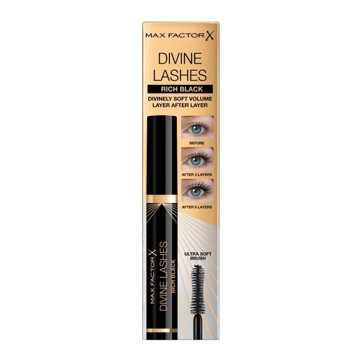Máscara de pestañas Divine Lashes MAX Factor Rich Black 1 Máscara de pestañas