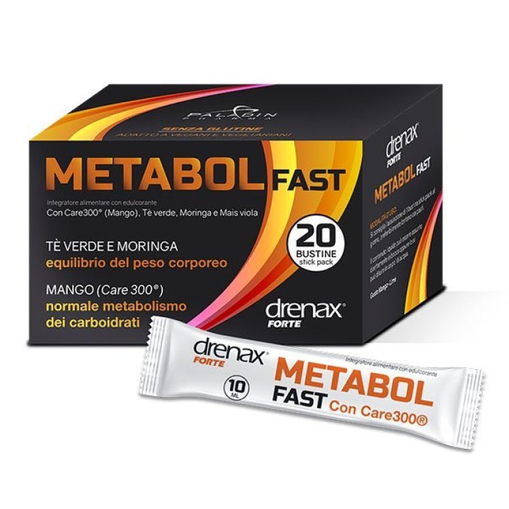 Drenax Forte Metabol Fast Paladin Pharma 20 Stick Pack De 10ml