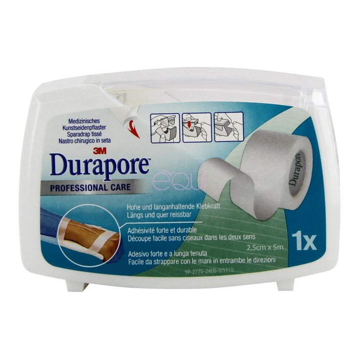 Parche Durapore Con Dispensador 3M 2,5cmx5m