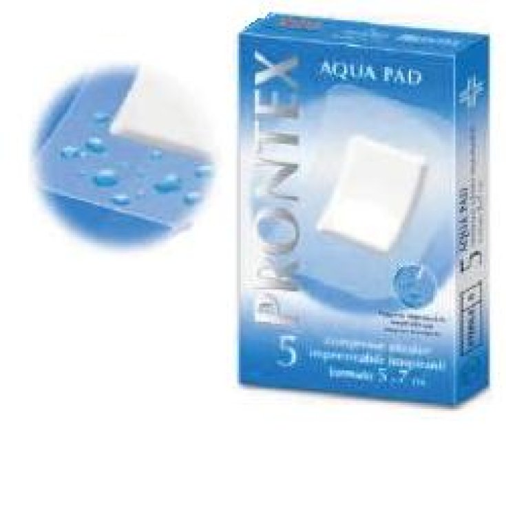 Seguridad Prontex Aqua Pad Adhesivo Gasa Impermeable 5x7cm 5Garze