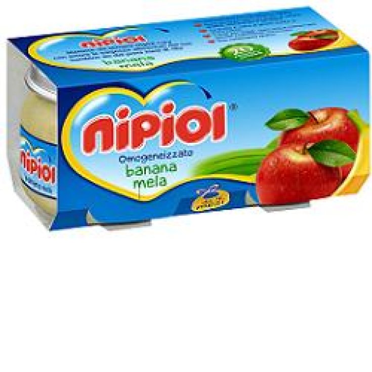 Nipiol Omog Plátano Manzana 2x80g