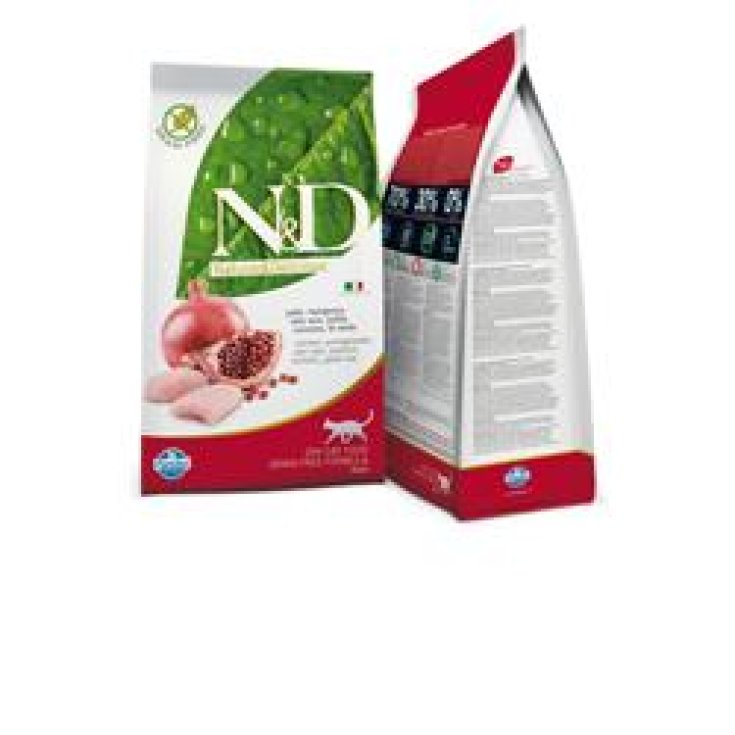 N&D CAT POLLO Y POMEGRAN AD M300G