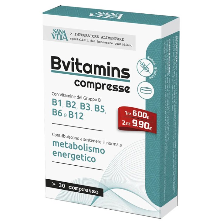 Sanavita B-vitaminas 30cpr