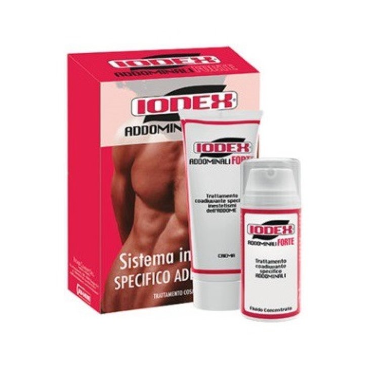 Iodex Strong Abdominal Tratamiento Específico Manchas Abdominales Duopack Crema 200ml + Fluido 100ml