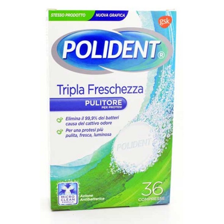 POLIDENT TRIPLE FRESCURA 36CPR