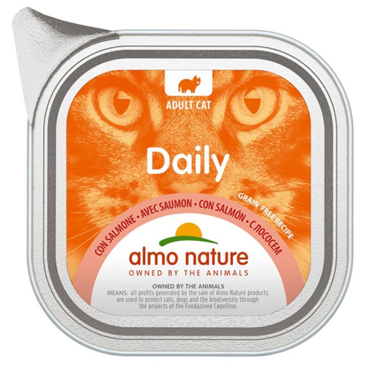 Almo Nature Menú Diario Gatos Adultos Sabor Salmón 100g