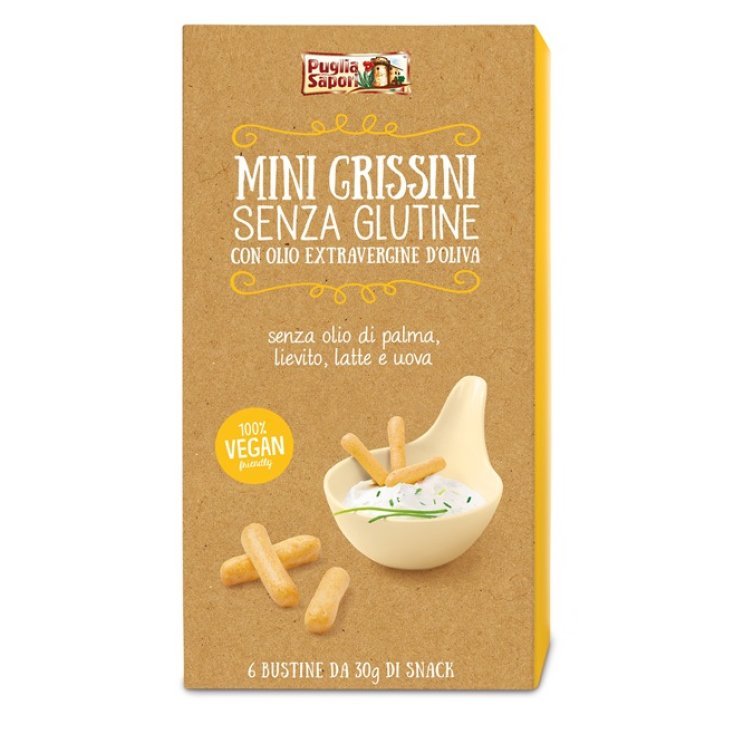 Puglia Sapori Mini Palitos De Pan Con Aceite De Oliva Sin Gluten 6x30g