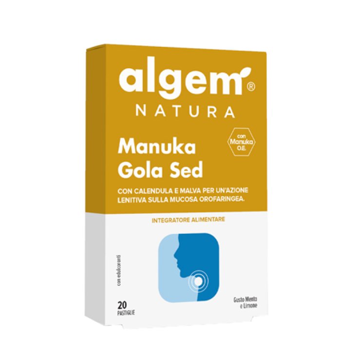 Algem Manuka Gola Sed Complemento Alimenticio 20 Comprimidos Balsámicos Sabor Menta Y Limón