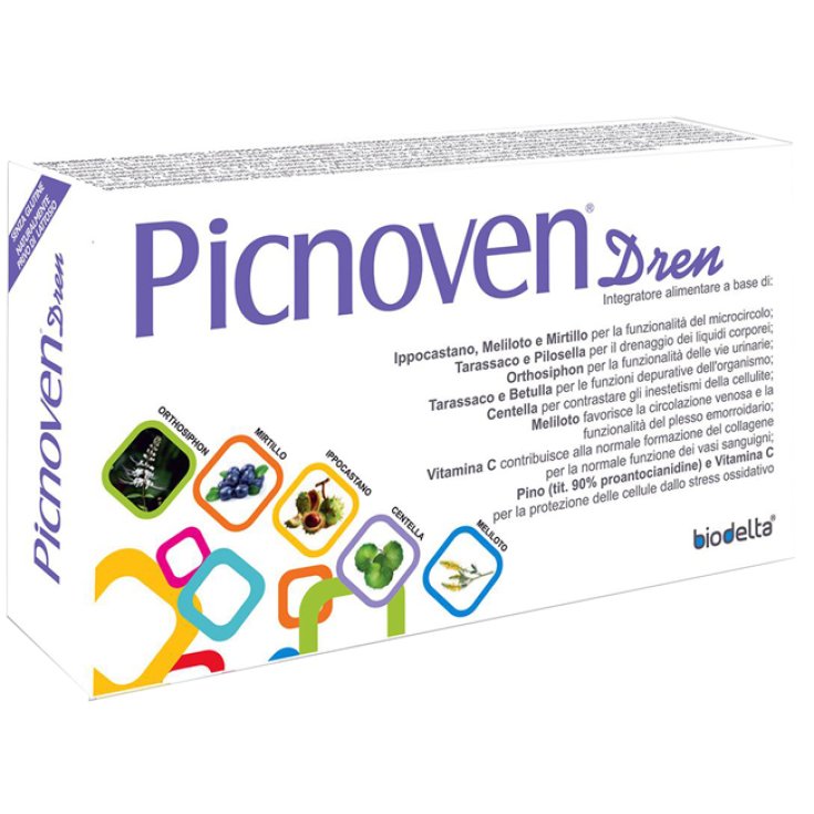 Biodelta Picnoven Dren Complemento Alimenticio Sin Gluten 100 Comprimidos