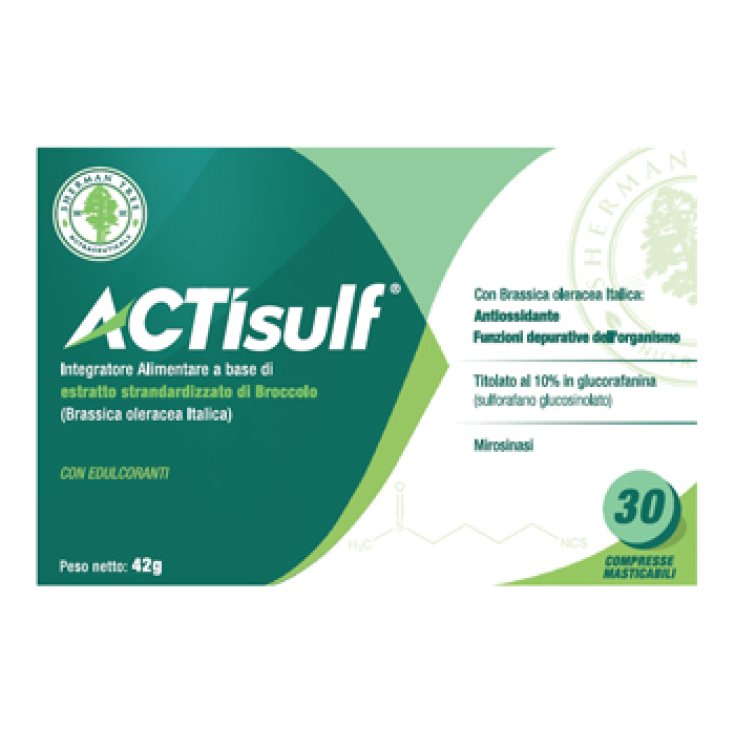 Actisulf 600mg Complemento Alimenticio 30 Comprimidos Masticables