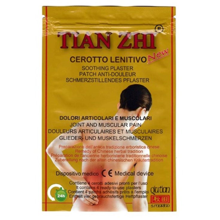 Qiu Tian Tian Zhi® Parche calmante para dolores articulares y musculares 4 piezas