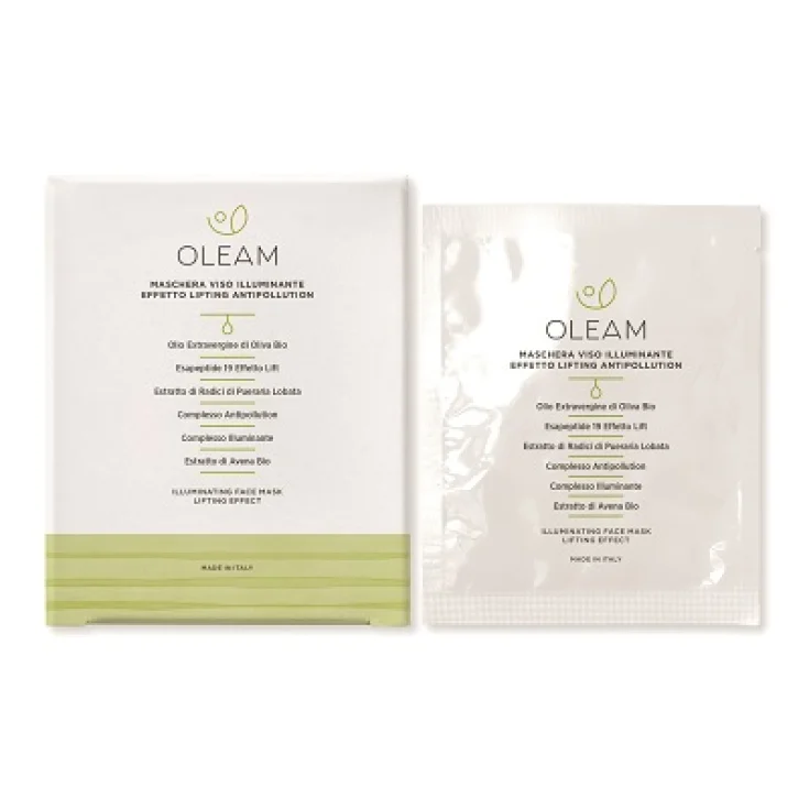 Oleam Mascarilla Facial Iluminadora Efecto Lifting Antipolución 6 Piezas