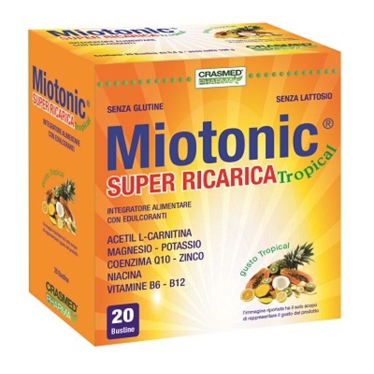 Miotonic Super Refill Suplemento Alimenticio Tropical 20 Sobres
