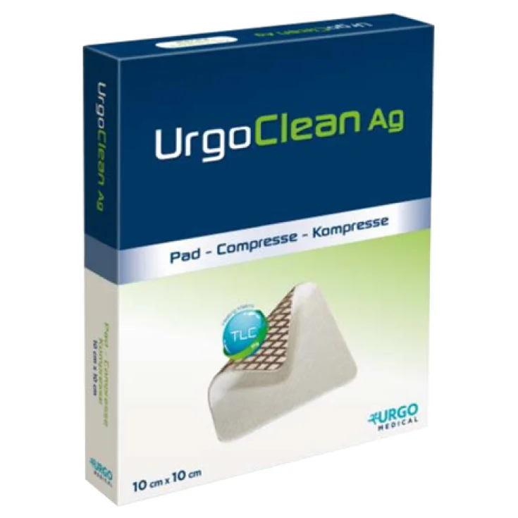 Urgo Medical Urgoclean Ag / Plata Apósito Estéril 10x10cm 5 Piezas