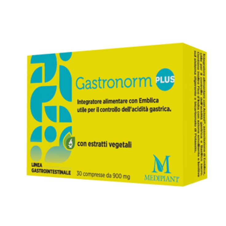 Mediplant Gastronorm Plus Complemento Alimenticio Sin Gluten 30 Comprimidos