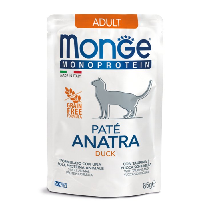 PATE DE PATO ADULTO GATO MONGE 85G