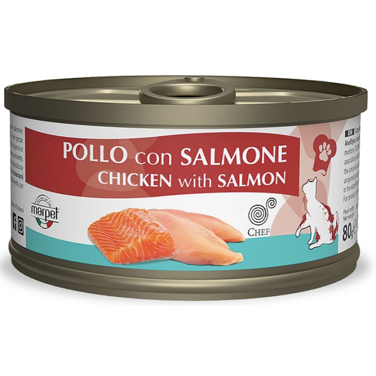 CHEF POLLO SALMÓN 80G