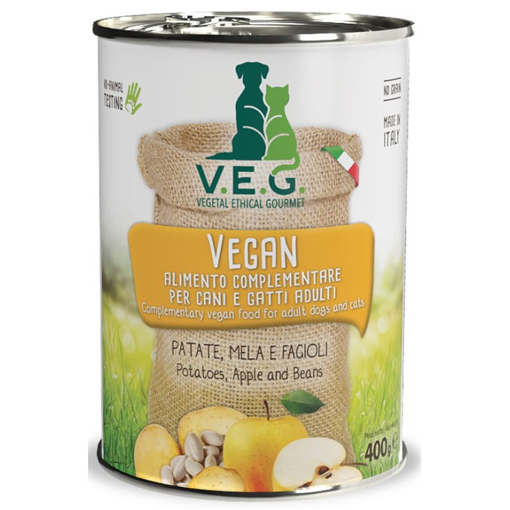 VEG DOG PATATA MANZANA ALUBIA 400G