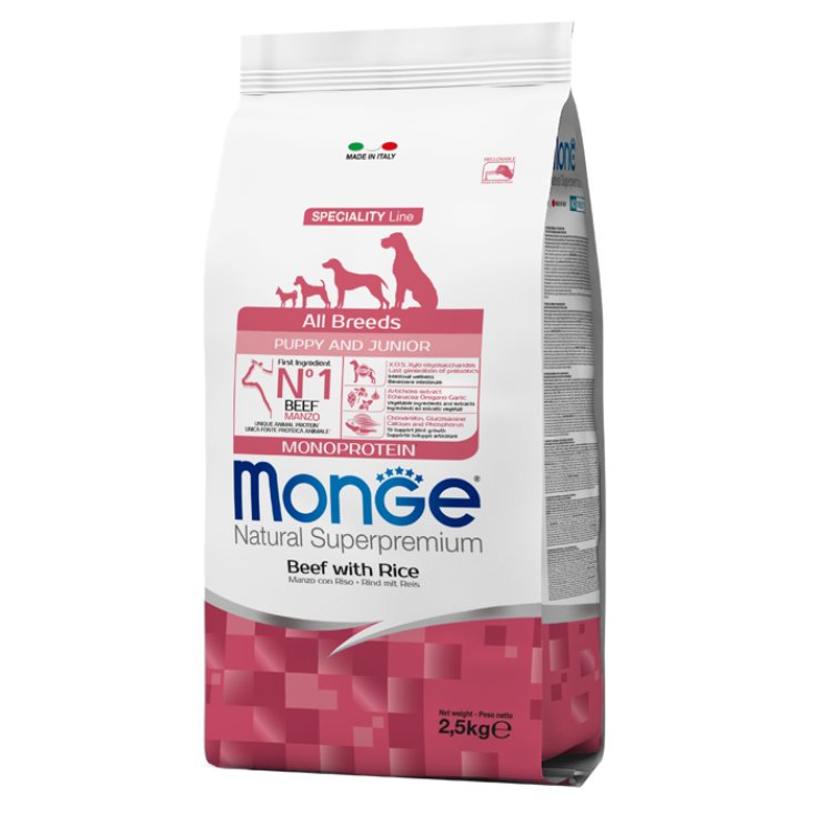 MONGE AB CACHORRO CARNE Y ARROZ 2,5KG