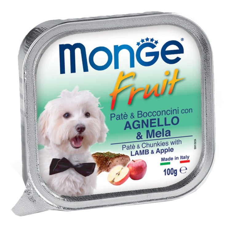 MONGE FRUTA PERRO CORDERO Y MANZANA