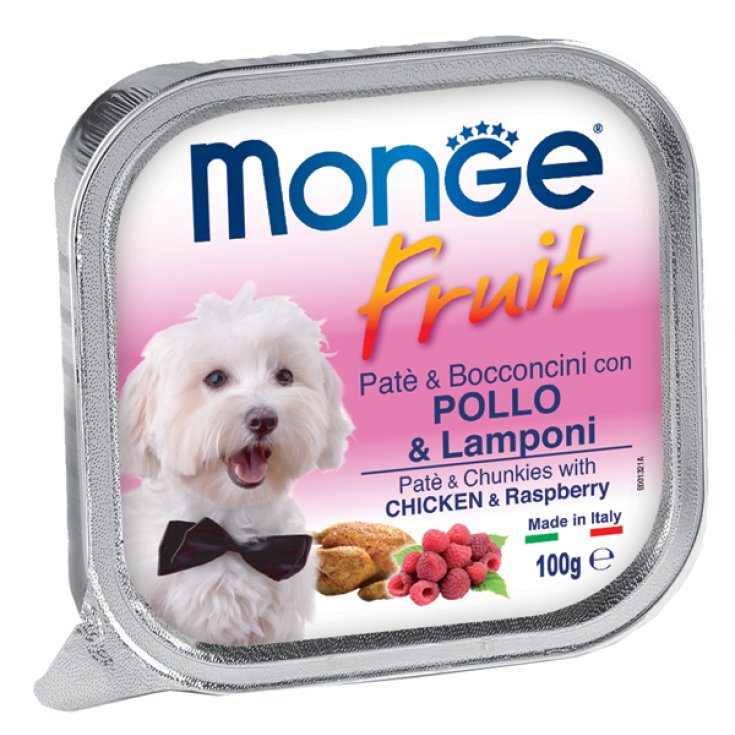 MONGE FRUIT DOG POLLO Y FRAMBUESAS