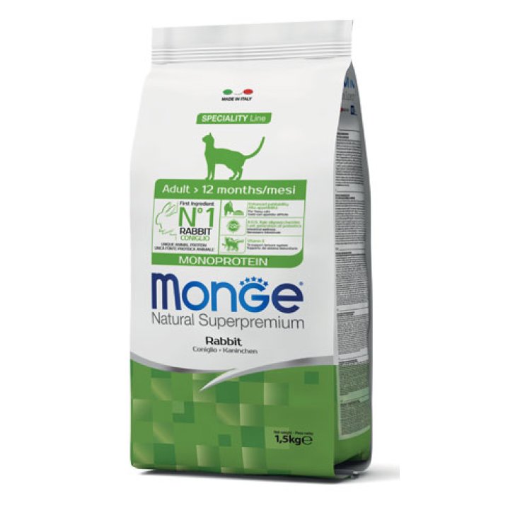 GATO MONGE CONEJO ADULTO 1,5KG