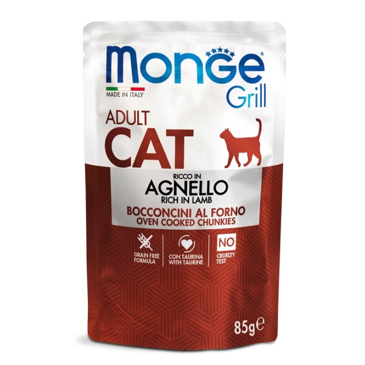 MONGE GRILL CORDERO ADULTO 85G