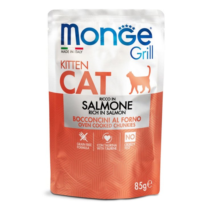 MONGE GRILL GATITO SALMÓN 85G