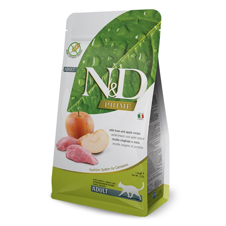 N&D GATO JABALÍ Y MANZANA AD 5KG