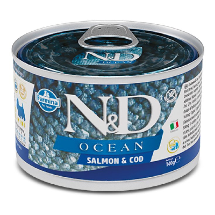 N&D DOG OCEAN SALMÓN&BACALAO 140G