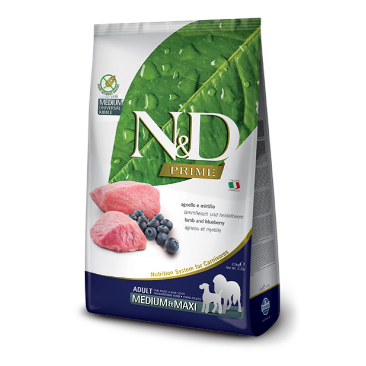 N&D PRIMER PERRO CORDERO&BL A MM12KG