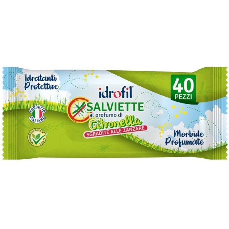 Idrofil Salviettine alla Citronella, 40 Pezzi