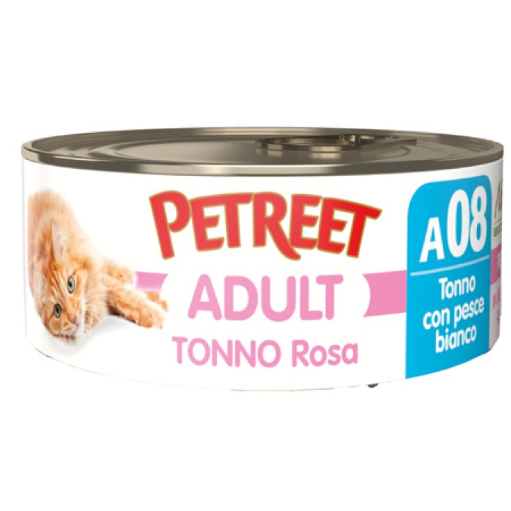 PETREET ATÚN ROSADO+PESCADO BI70G